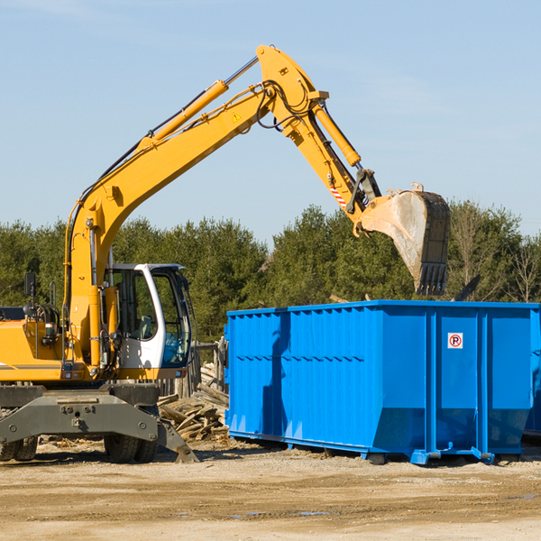 what happens if the residential dumpster is damaged or stolen during rental in Menallen PA